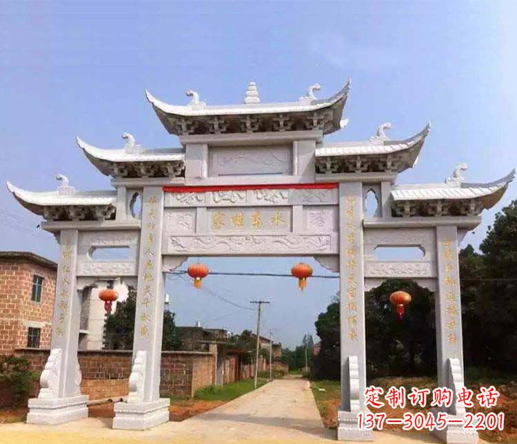 益阳大理石牌坊石雕
