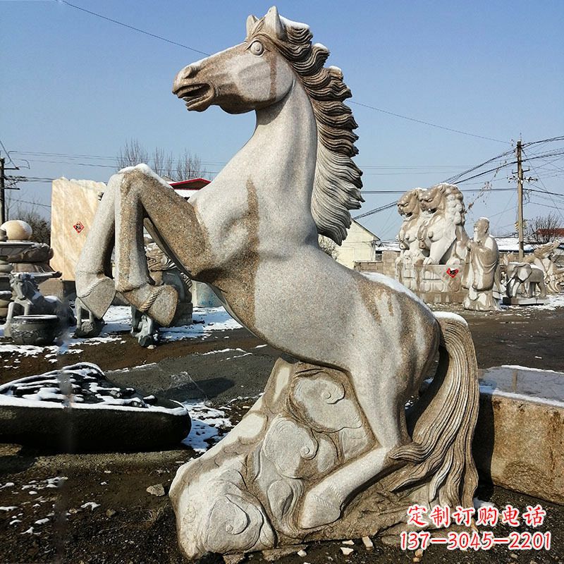 益阳大理石生肖马雕塑