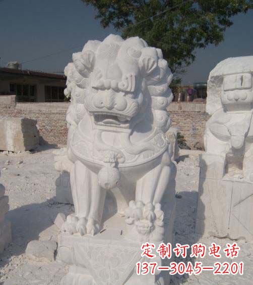 益阳精美大理石狮子雕塑