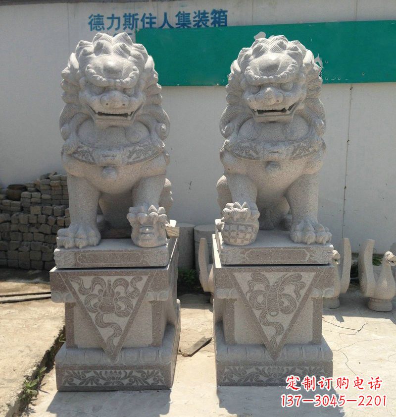 益阳精致大理石狮子雕塑