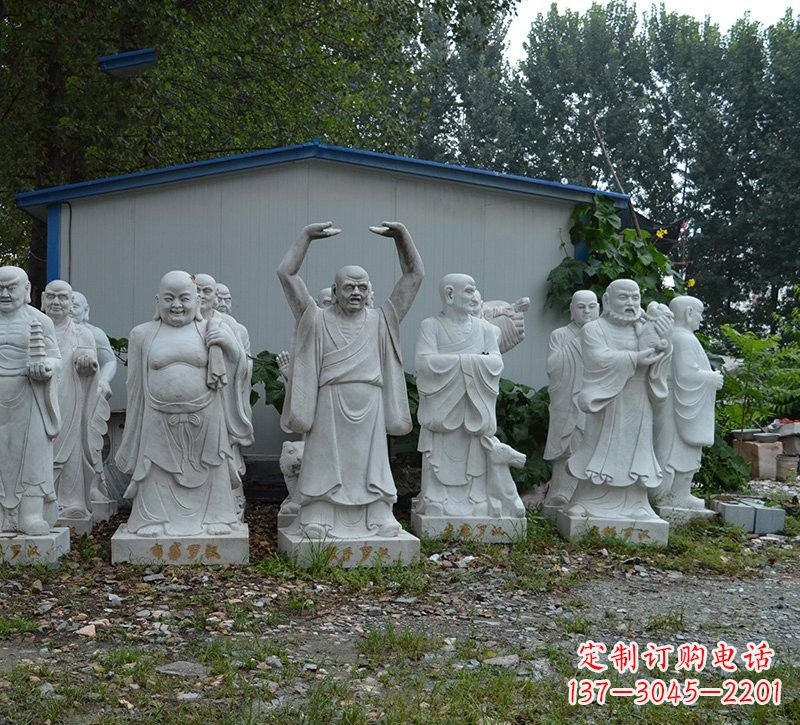 益阳大理石罗汉雕塑,高贵雅致