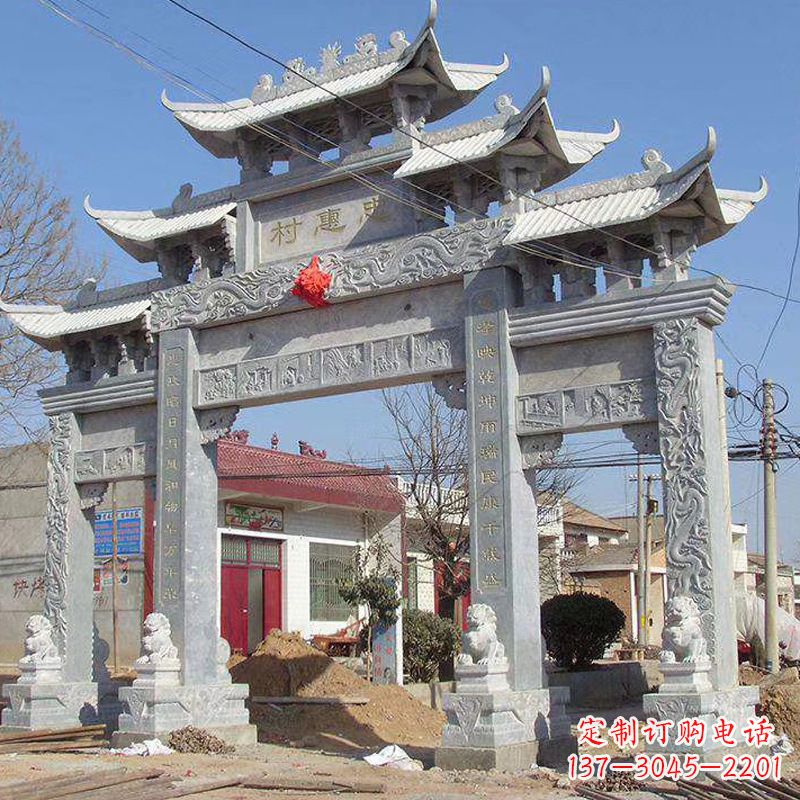 益阳大理石牌坊石雕艺术