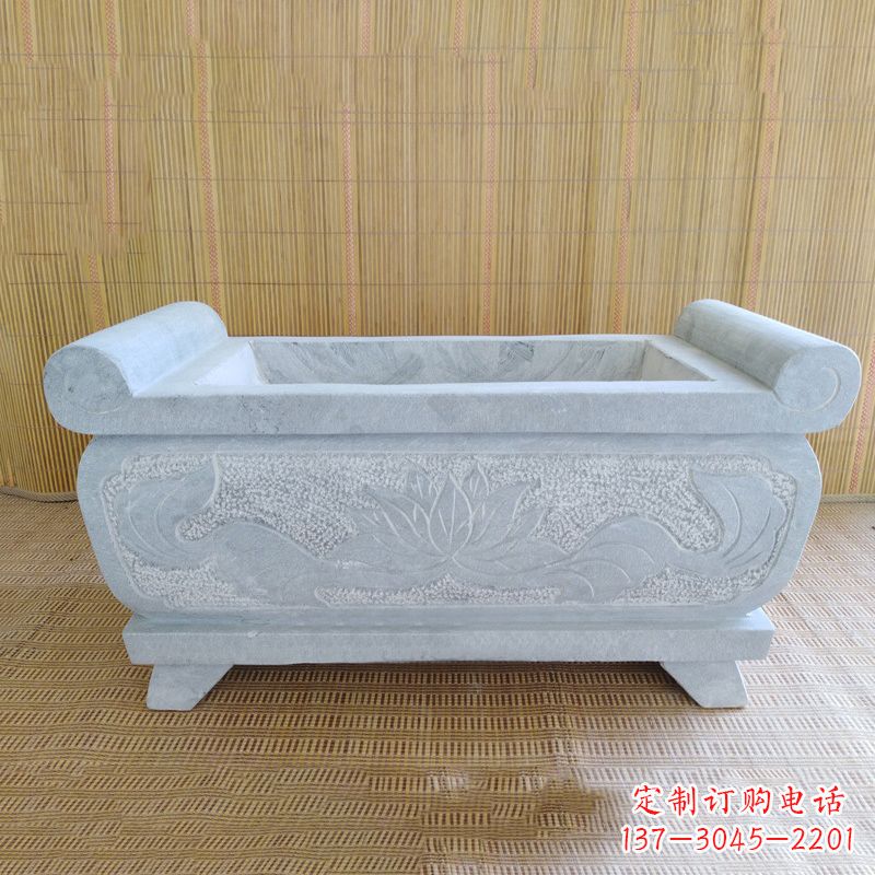 益阳精美大理石石雕香炉雕塑