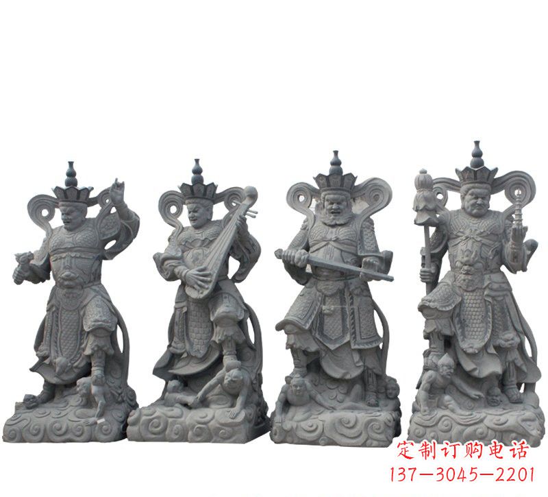 益阳四大天王大理石雕塑
