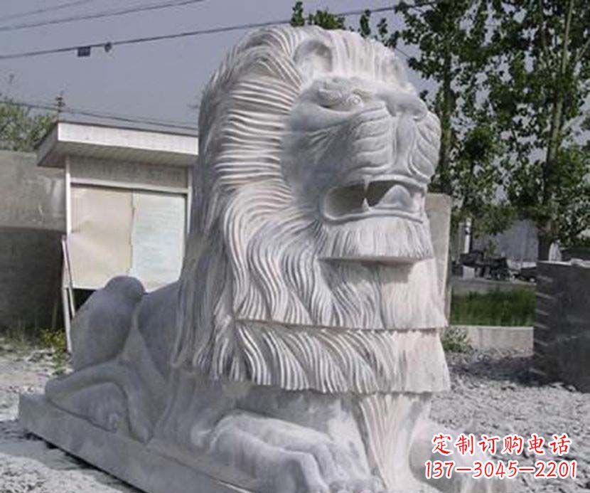 益阳大理石西洋狮子石雕塑