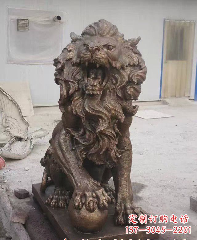 益阳大理石狮子雕塑,演绎优雅狮子魅力