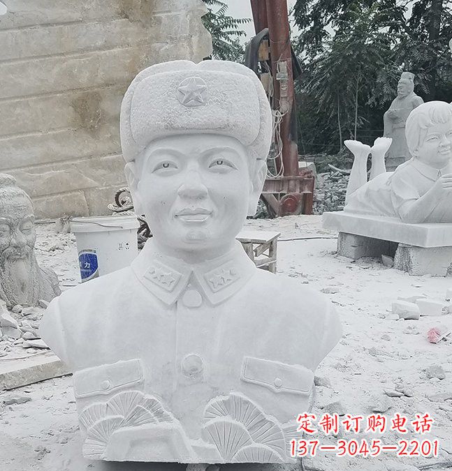 益阳大理石校园雷锋头像雕塑