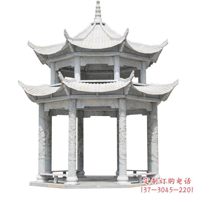 益阳大理石古建凉亭雕塑