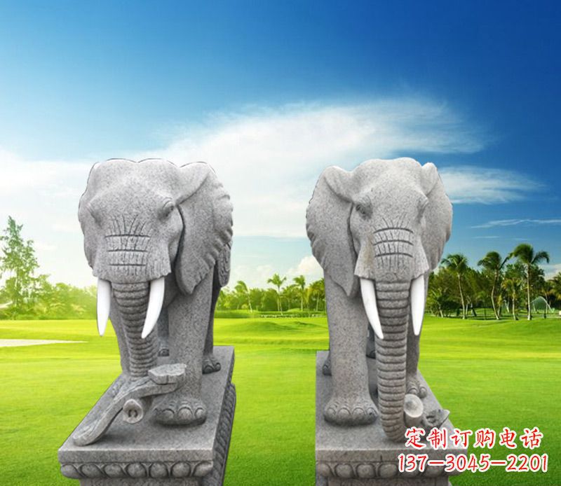 益阳精美大象雕塑,招财进宝