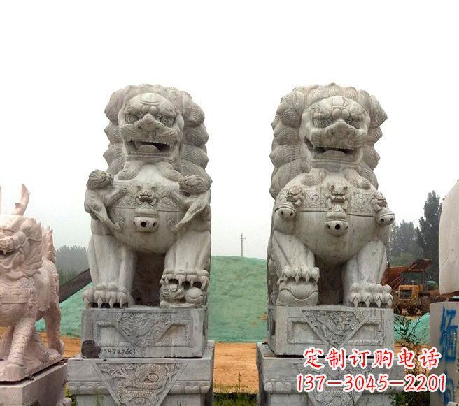 益阳传统大理石狮子雕塑