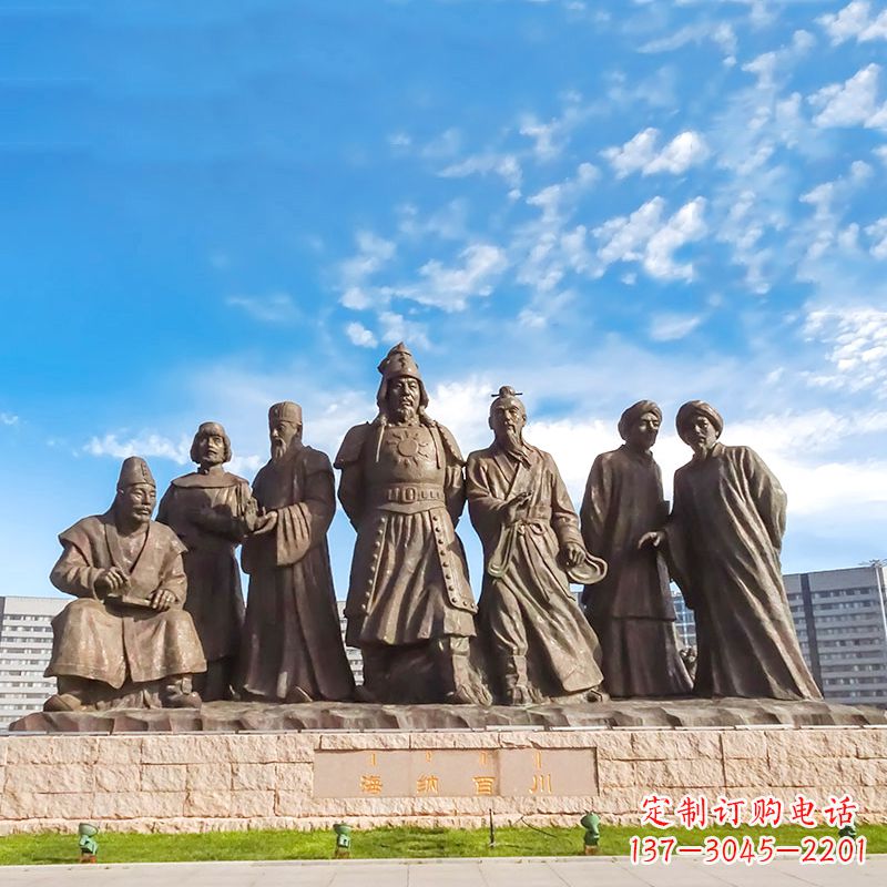 益阳成吉思汗雕塑,赞颂大蒙古国建国者
