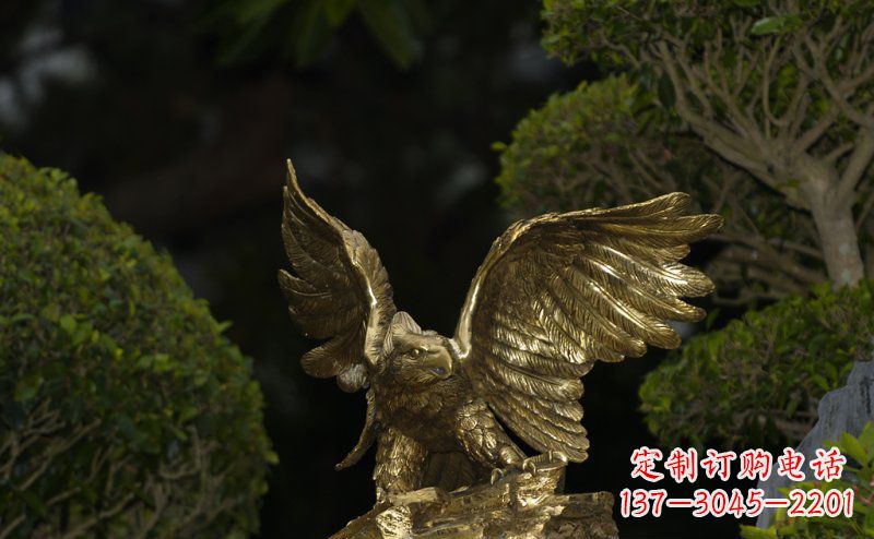 益阳精美大鹏展翅老鹰铜雕