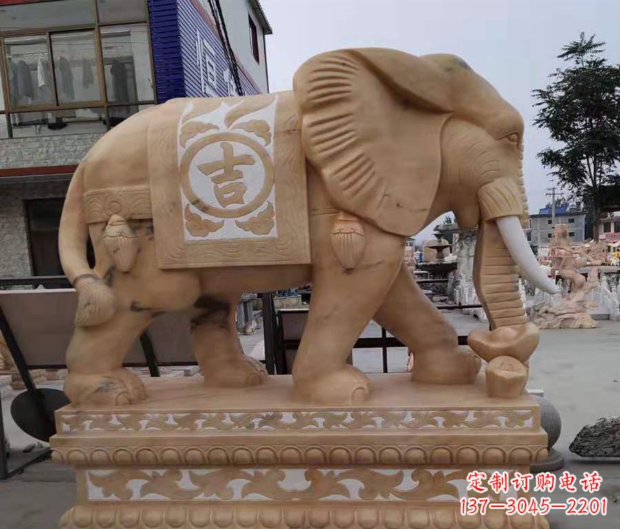 益阳大象镂空石雕