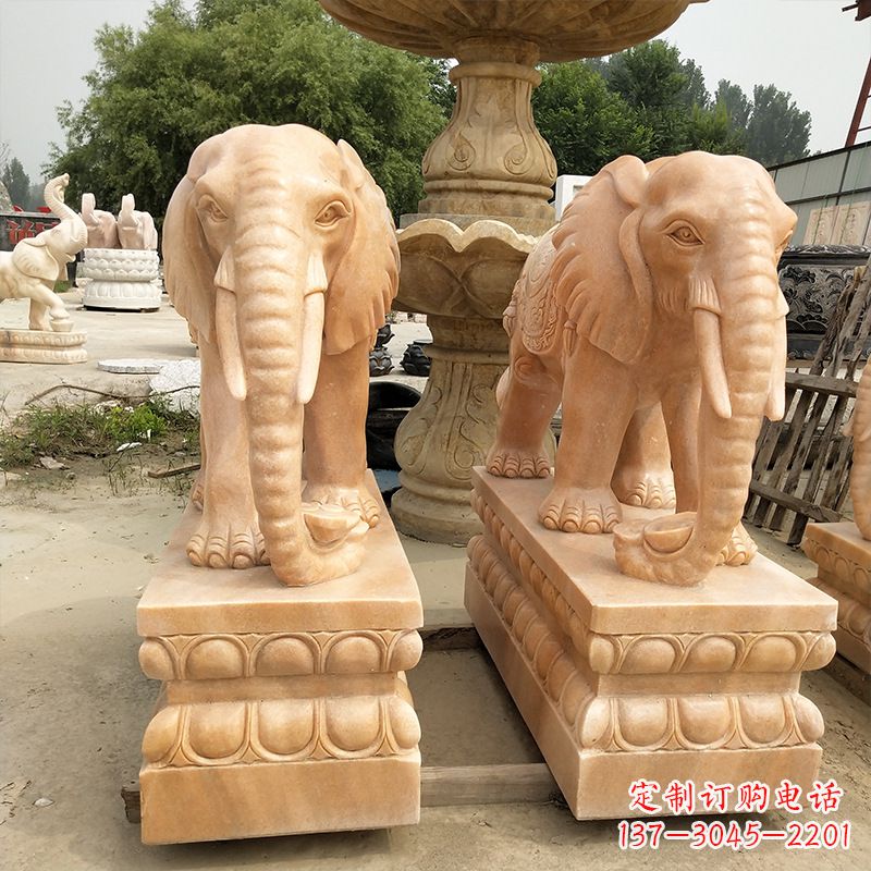 益阳大象铃铛石雕