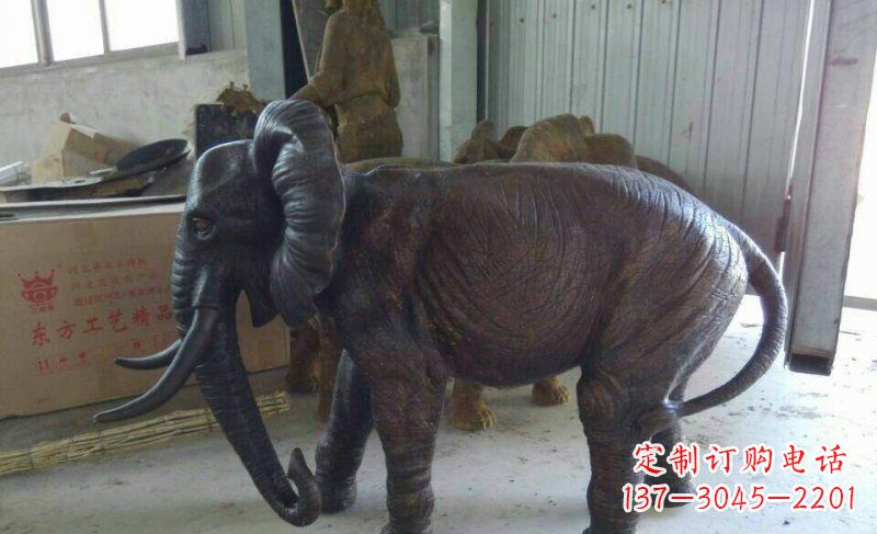 益阳大象铜雕广场动物雕塑