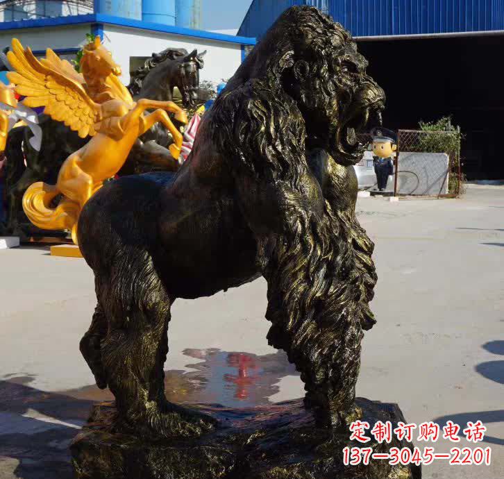 益阳大猩猩铜雕塑——匠心细节臻完美