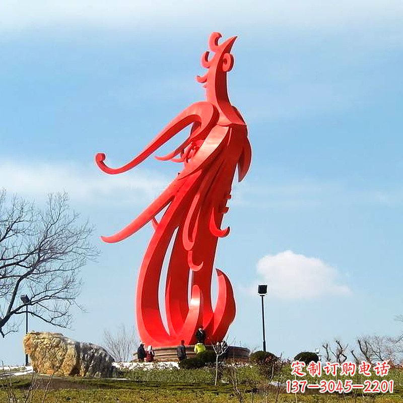 益阳凤凰不锈钢雕塑,增添景区魅力