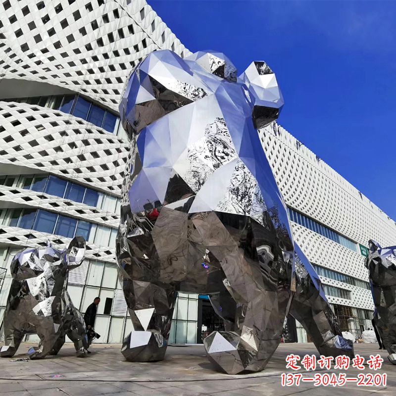 益阳优雅可爱的面部狗雕塑
