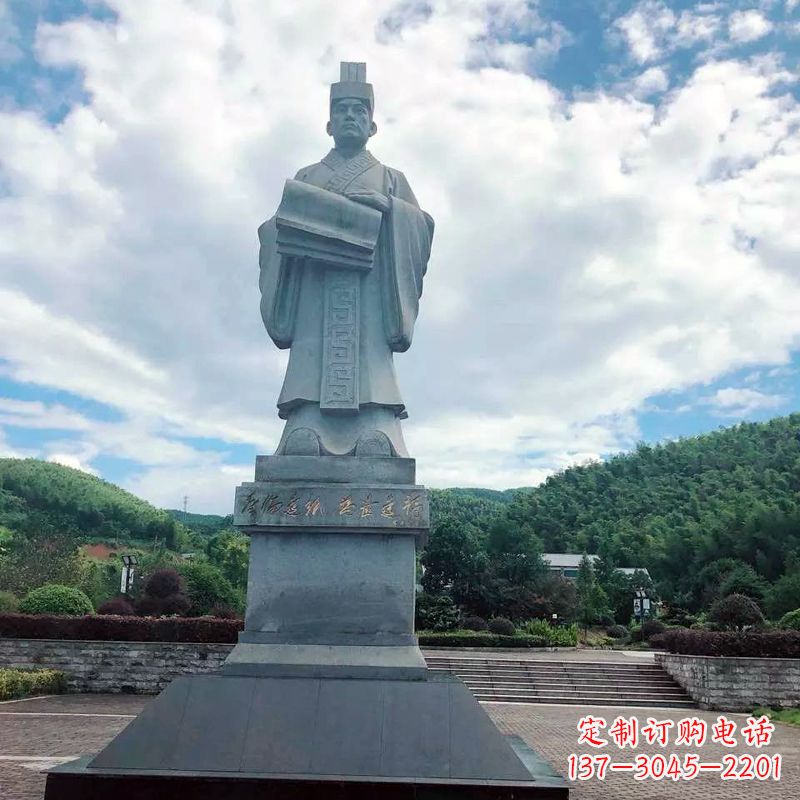 益阳大型蔡伦石雕像-景区广场历史文化名人雕塑