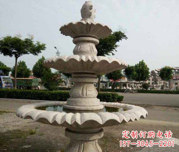 益阳大型多层喷泉石雕