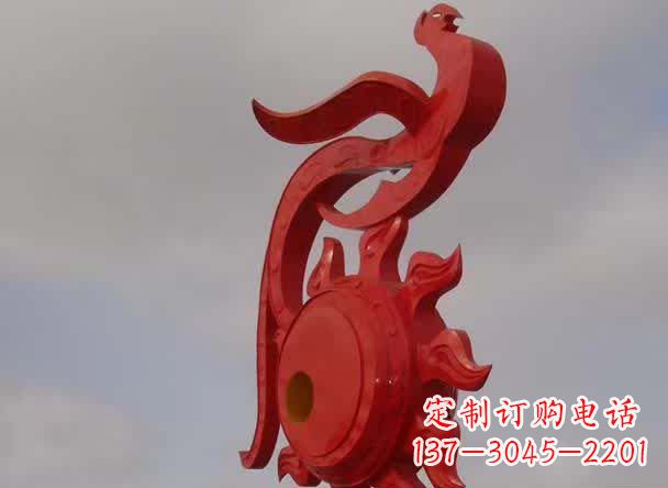 益阳精美凤凰不锈钢雕塑