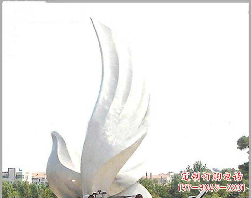 益阳大型不锈钢雕塑和平鸽护航