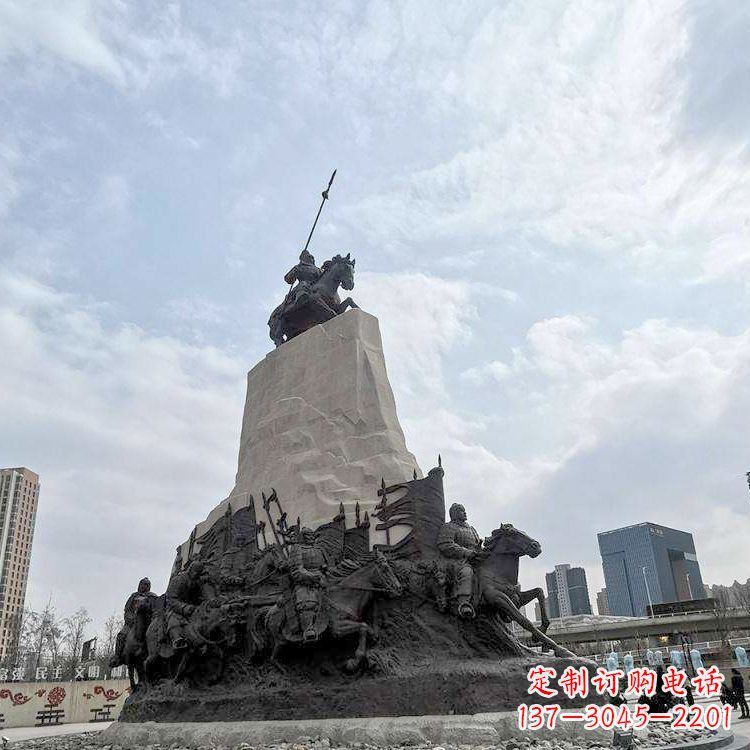 益阳精美西汉名将石雕像——荣耀霍去病