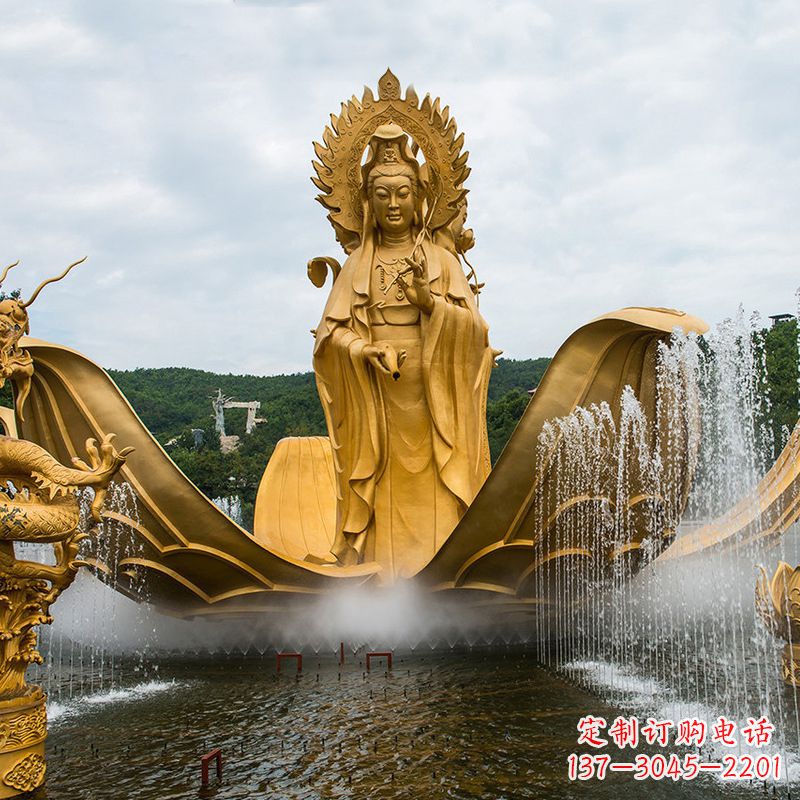 益阳大型观音铜雕景观雕塑