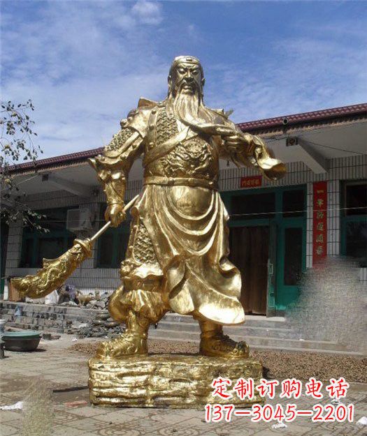 益阳精美大型立式关公铜雕
