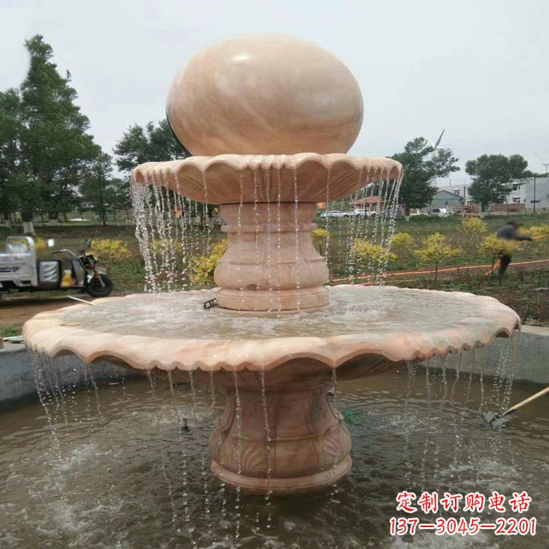 益阳精美石材风水球雕塑