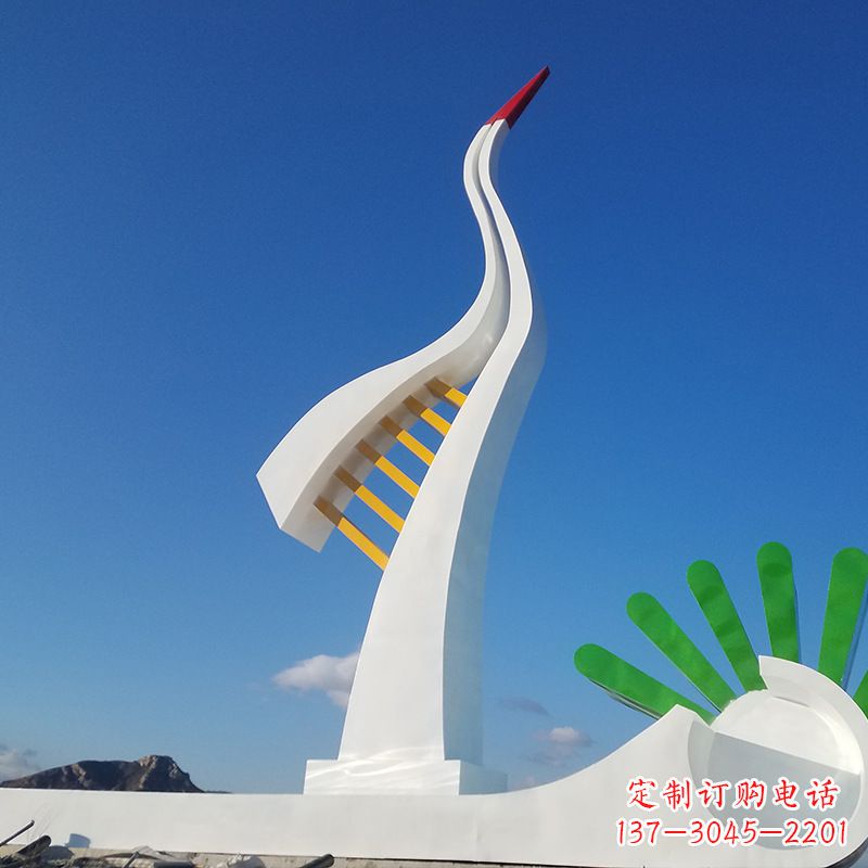 益阳珍贵雅致的丹顶鹤雕塑
