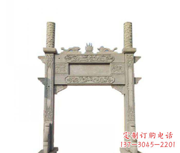 益阳产品名称中领雕塑-牌坊石雕