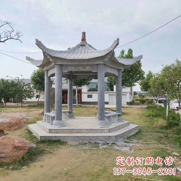益阳中领雕塑 | 六角石凉亭公园雕塑