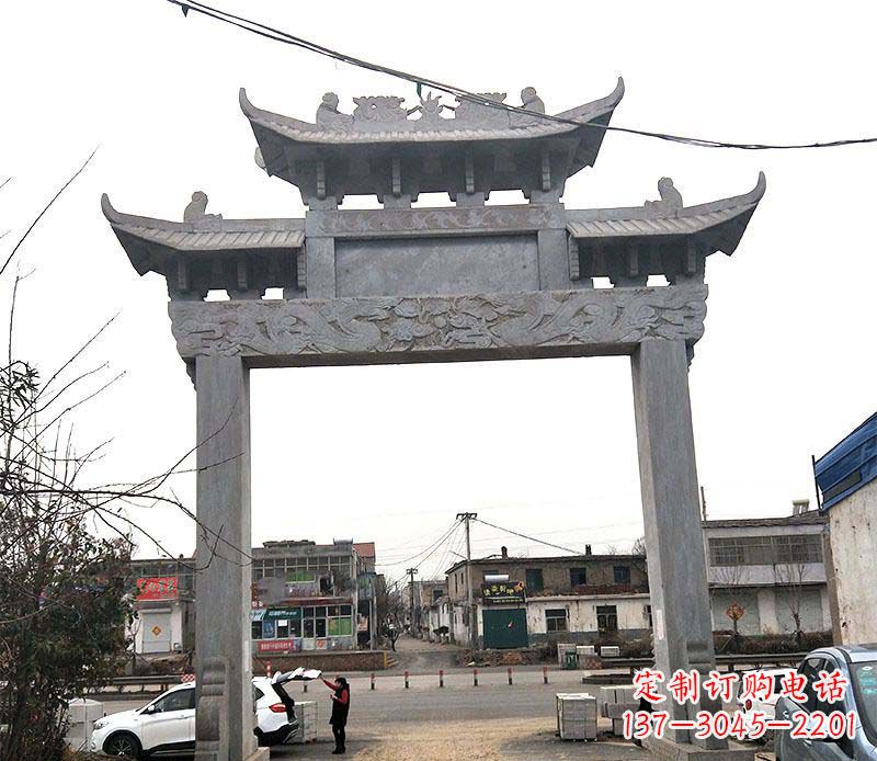 益阳精美大理石牌坊石雕