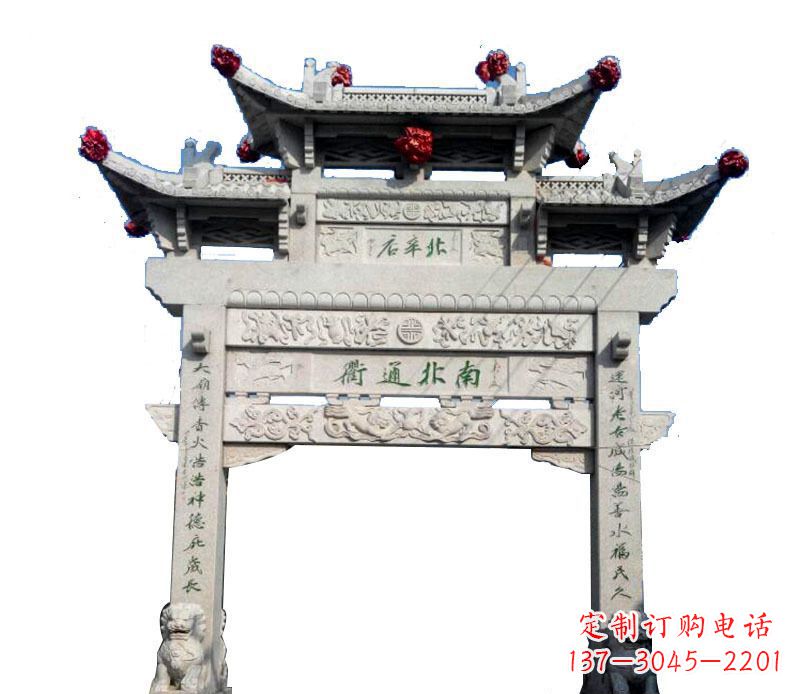 益阳精美石牌坊雕塑