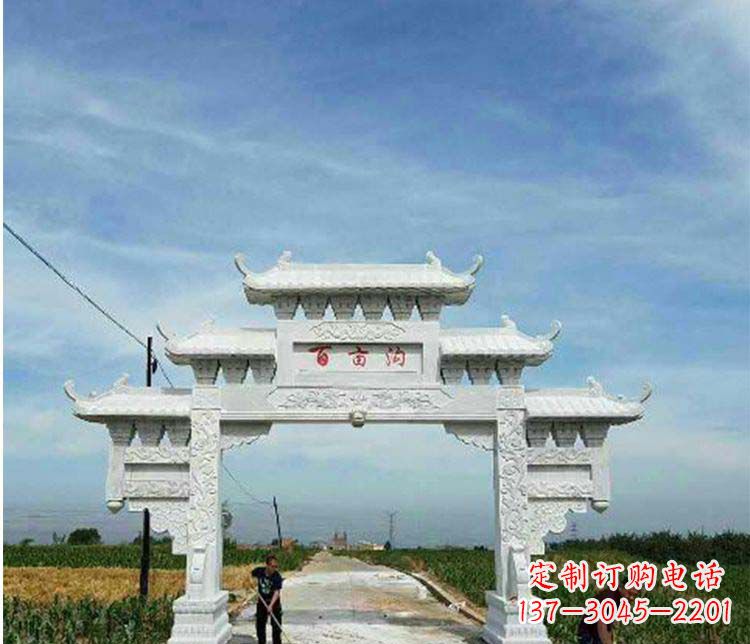 益阳西方风格石牌坊石雕