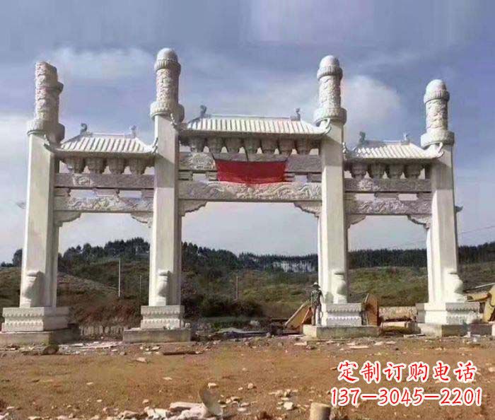益阳 道路大理石牌坊雕塑