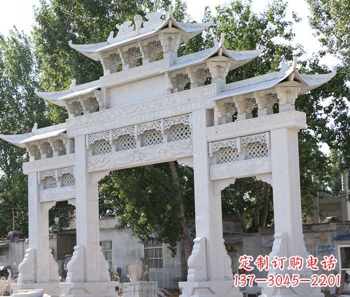 益阳道路牌坊石雕定制