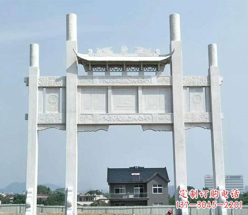 益阳精美牌坊雕塑