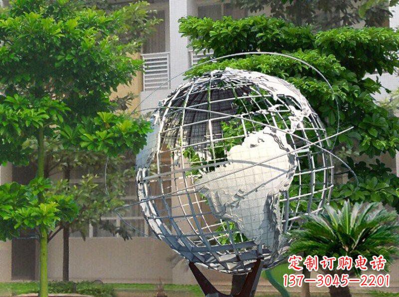 益阳精美装饰的不锈钢地球雕塑