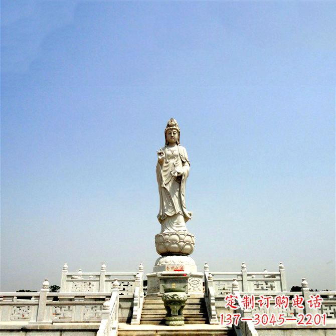 益阳滴水观音大型石雕-景区宗教佛像景观雕塑
