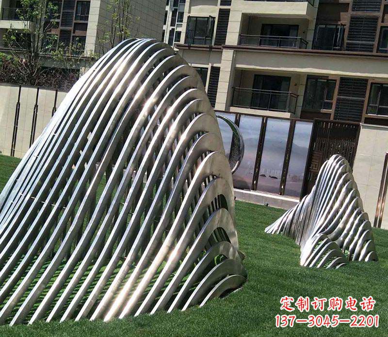 益阳不锈钢假山雕塑——电镀之美