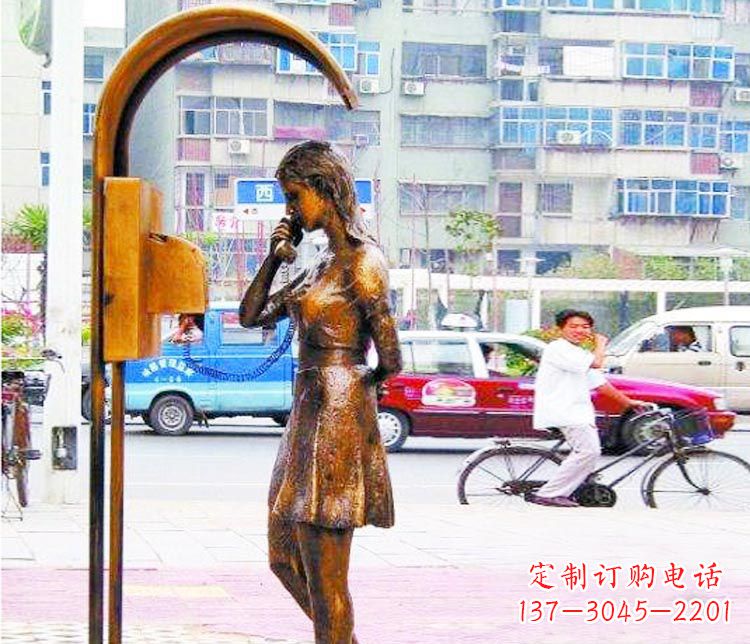 益阳女孩铜雕塑——艺术的象征