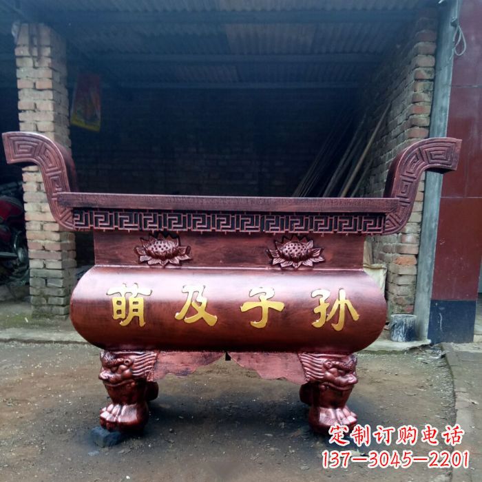 益阳特色铜香炉雕塑