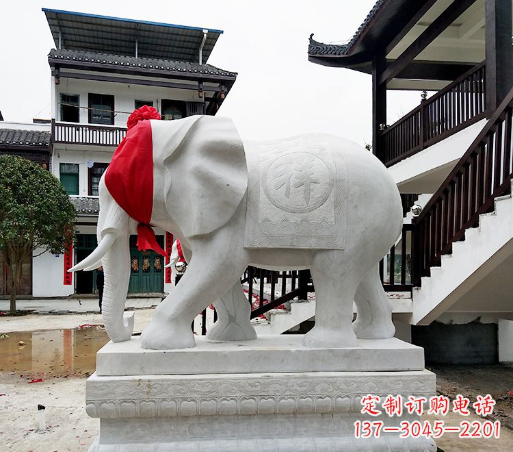 益阳精致大象雕塑