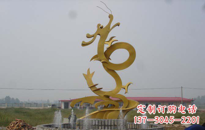 益阳雕塑飞龙 不锈钢雕塑龙
