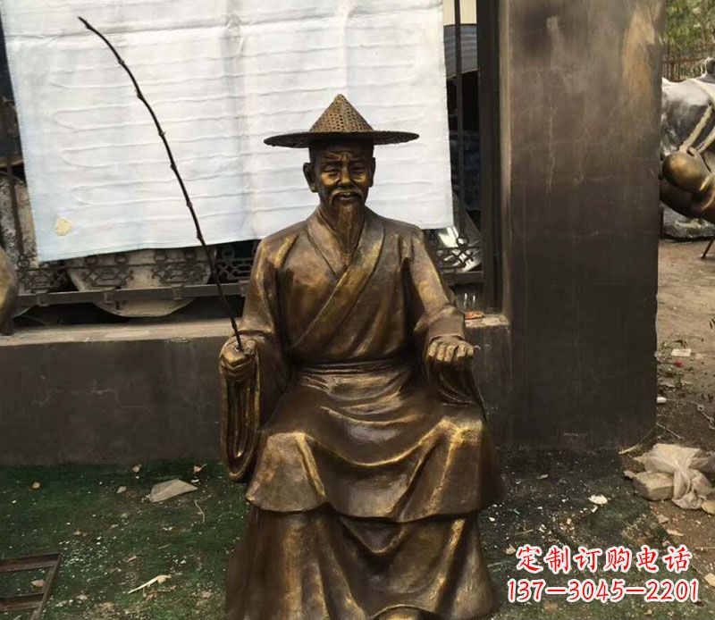 益阳精美手工渔翁铜雕