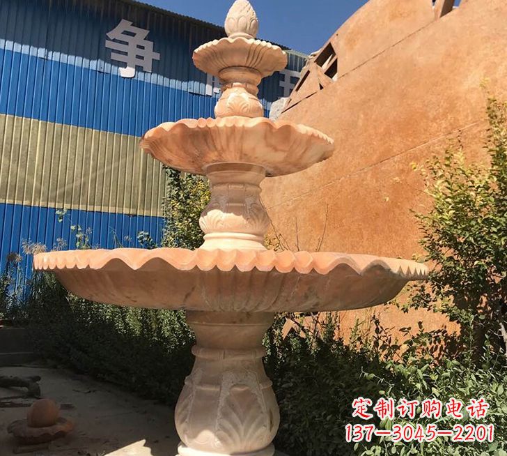 益阳跌水盆喷泉石雕——精美的喷泉雕塑