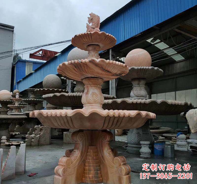益阳跌水钵石雕喷泉