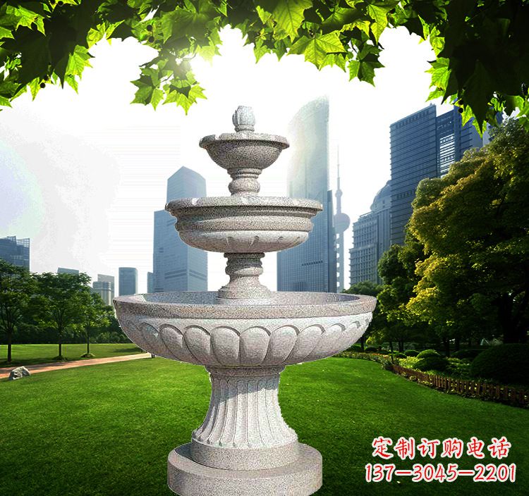 益阳跌水盆石喷泉雕塑